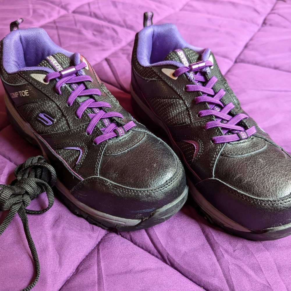 Skechers D'lite Comp Toe Slip Resistant Work Shoes